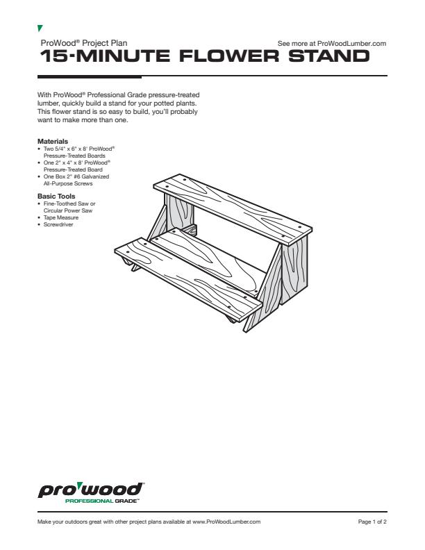 ProWood-15-Minute-Flower-Stand-Project-Plan