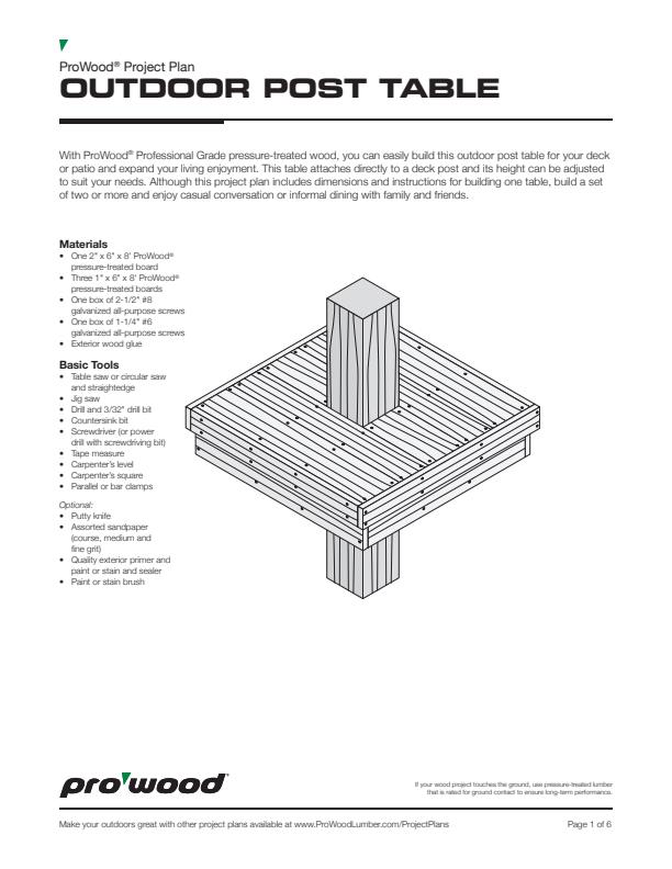 ProWood-Outdoor-Post-Table